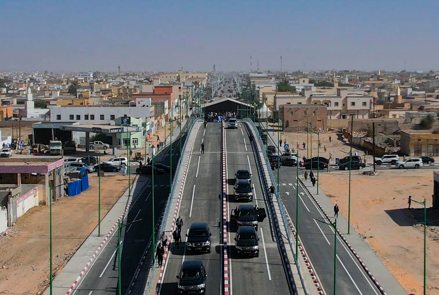 تدشين  جسر الحي الساكن من  طرف  الر ئيس محمد ولد الشيخ&nbsp;(…)